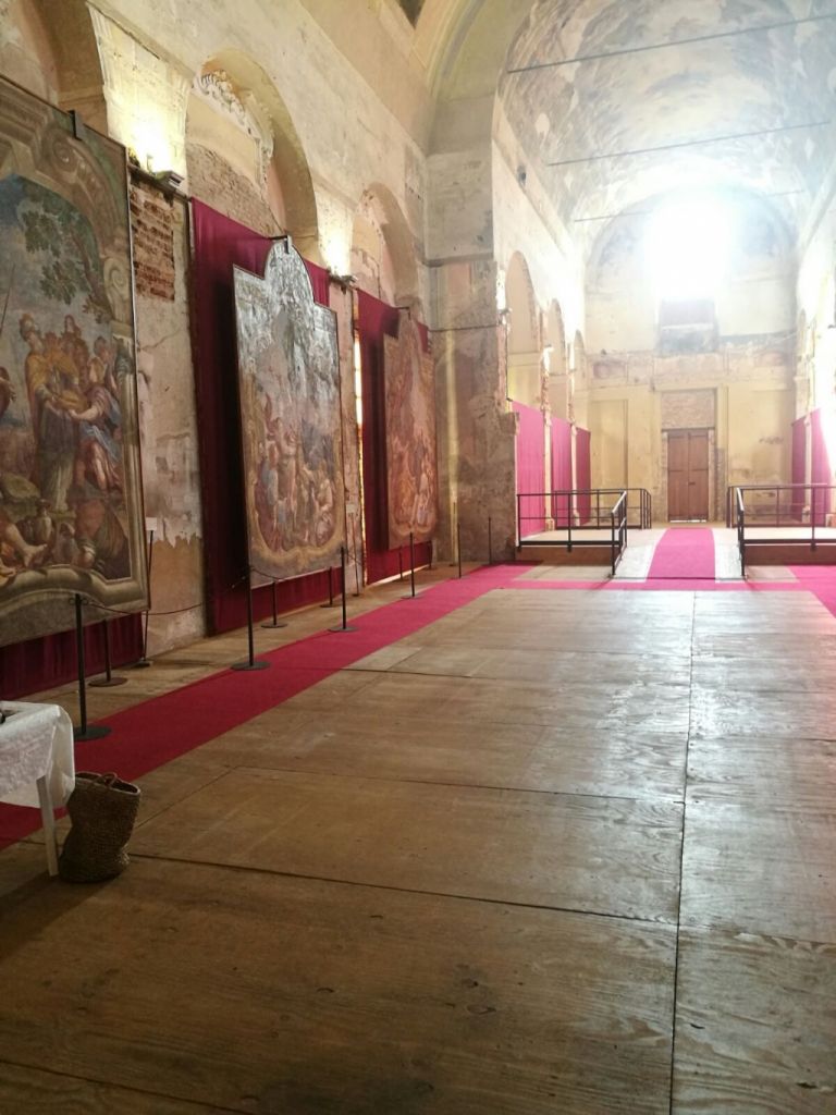 Panelli al Museo dei fossili.